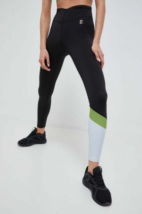 P.E Nation leggins de antrenament Sprint Time culoarea negru, cu imprimeu