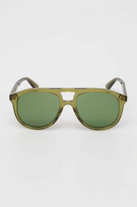 Gucci ochelari de soare GG1320S barbati, culoarea verde