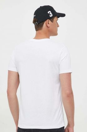 Alpha Industries tricou din bumbac Koszulka Alpha Industries Alpha Label T 118502 09 culoarea alb, cu imprimeu 118502.09-white
