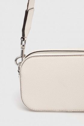 Tory Burch poseta de piele culoarea bej