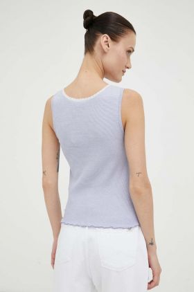 Levi's top din bumbac culoarea violet