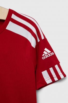 adidas Performance tricou copii culoarea rosu, modelator