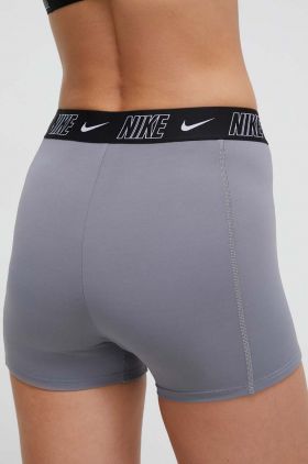 Nike pantaloni scurti de baie Logo Tape culoarea gri