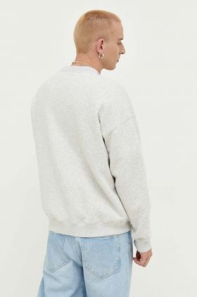 Abercrombie & Fitch bluza barbati, culoarea gri, cu imprimeu