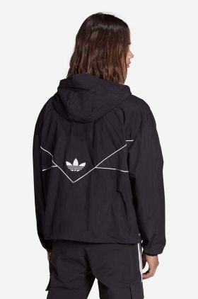 adidas Originals windbreaker Adicolor Seasonal Archive Windbreaker culoarea negru, de tranziție HR3322-black