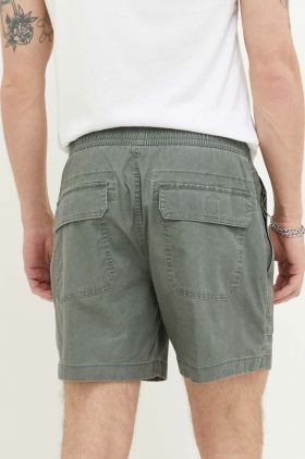 Abercrombie & Fitch pantaloni scurti barbati, culoarea verde