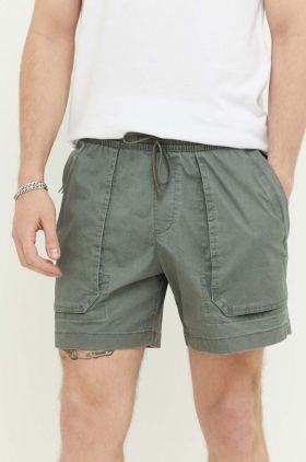 Abercrombie & Fitch pantaloni scurti barbati, culoarea verde