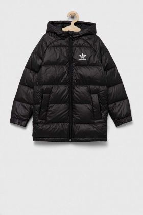 adidas Originals geaca de puf pentru copii DOWN JACKET ELO culoarea negru