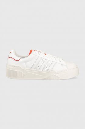 adidas Originals sneakers din piele Superstar Bonega 2B culoarea alb