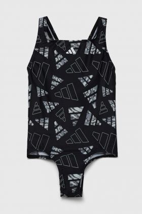 adidas Performance costum de baie dintr-o bucată pentru copii culoarea negru