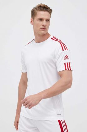 adidas Performance tricou de antrenament Squadra 21 culoarea alb, cu imprimeu GN5725