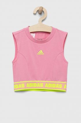 adidas top copii JG D TANK culoarea roz