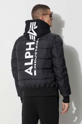 Alpha Industries geacă MA-1 ZH Back Print Puffer FD bărbați, culoarea negru, de iarnă 118107.03-black