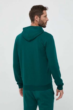 adidas bluză bărbați, culoarea verde, cu glugă, uni IL3295