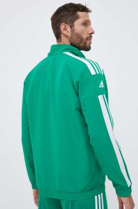 adidas Performance hanorac de antrenament Squadra 21 culoarea verde, cu imprimeu