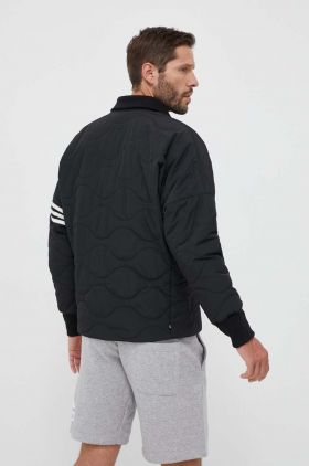 adidas Originals geacă bărbați, culoarea negru, de tranziție, oversize