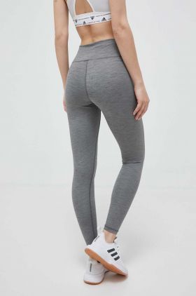 adidas Performance leggins de antrenament Training Essentials culoarea gri, melanj