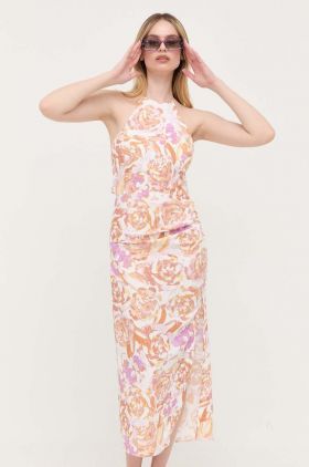 Bardot rochie maxi, drept