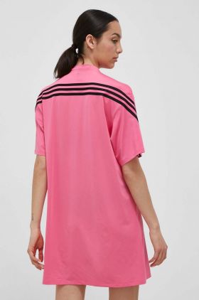 adidas rochie culoarea roz, mini, oversize