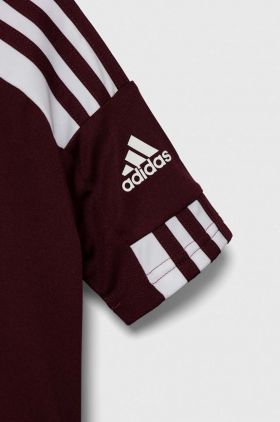 adidas Performance tricou copii culoarea bordo, modelator