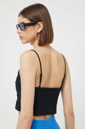 Abercrombie & Fitch top de in culoarea negru