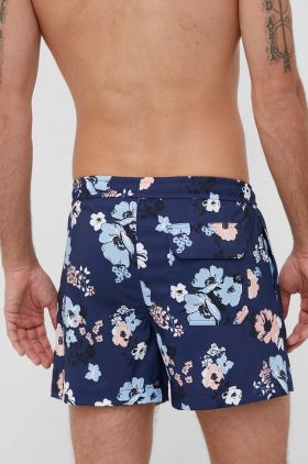 Abercrombie & Fitch pantaloni scurti de baie culoarea albastru marin