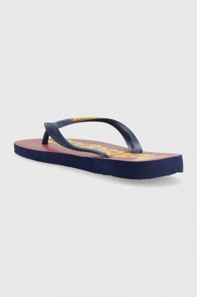 Havaianas slapi TOP LOGOMANIA barbati, culoarea albastru marin, 4145741.0555