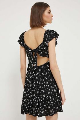 Hollister Co. rochie culoarea negru, mini, evazati