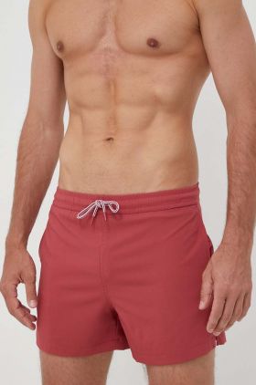 Abercrombie & Fitch pantaloni scurti de baie culoarea rosu