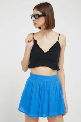 Abercrombie & Fitch top de in culoarea negru