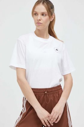 adidas by Stella McCartney tricou femei, culoarea alb HR9167