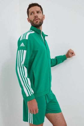 adidas Performance hanorac de antrenament Squadra 21 culoarea verde, cu imprimeu