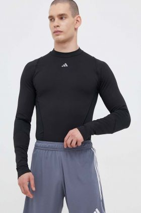 adidas Performance mânecă lungă de antrenament Techfit COLD.RDY culoarea negru, neted