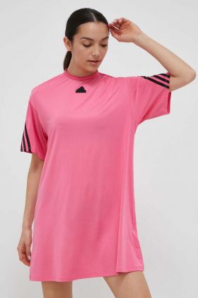 adidas rochie culoarea roz, mini, oversize