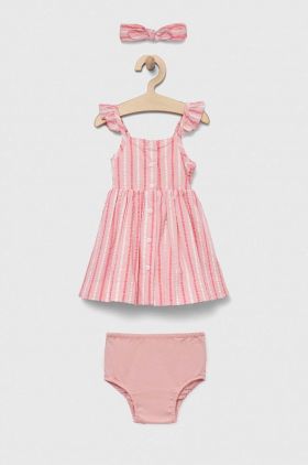 GAP compleu bebe culoarea roz, midi, evazati