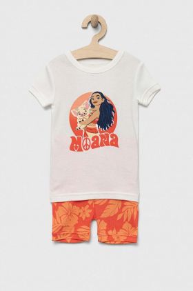 GAP pijamale de bumbac pentru copii x Disney culoarea alb, modelator