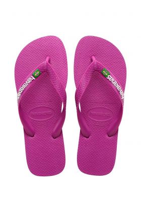 Havaianas slapi copii BRASIL LOGO culoarea roz