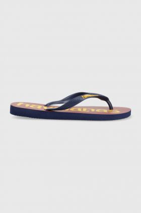 Havaianas slapi TOP LOGOMANIA barbati, culoarea albastru marin, 4145741.0555