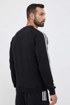 adidas Originals bluza barbati, culoarea negru, cu imprimeu