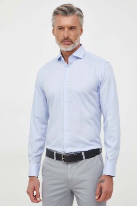 BOSS camasa din bumbac barbati, cu guler italian, slim