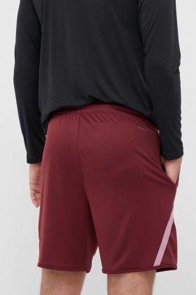 adidas Performance pantaloni scurți de antrenament Pro Block culoarea bordo