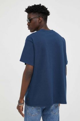 Levi's tricou din bumbac culoarea albastru marin, cu imprimeu