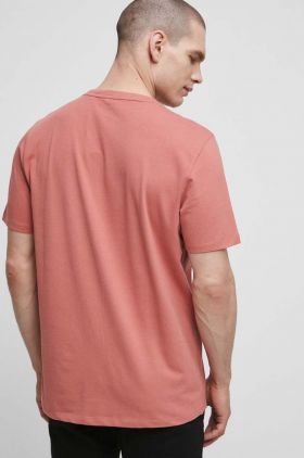 Medicine tricou barbati, culoarea roz, cu imprimeu