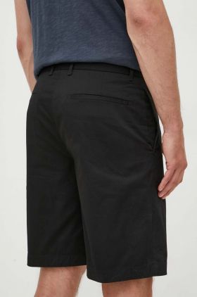 AllSaints pantaloni scurti de baie barbati, culoarea negru, neted