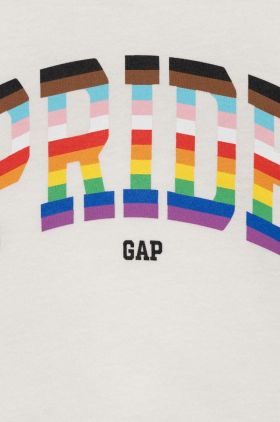 GAP tricou de bumbac pentru copii culoarea alb, cu imprimeu