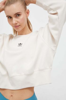 adidas Originals bluză femei, culoarea bej, uni IA6502