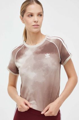 adidas Originals tricou femei, culoarea bej