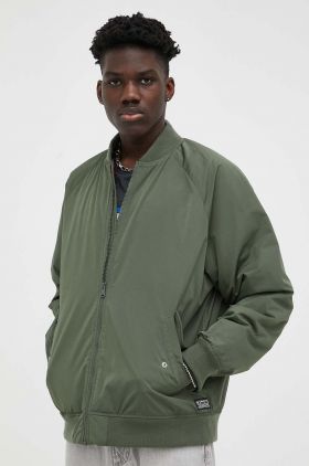 Levi's geaca bomber barbati, culoarea verde, de tranzitie