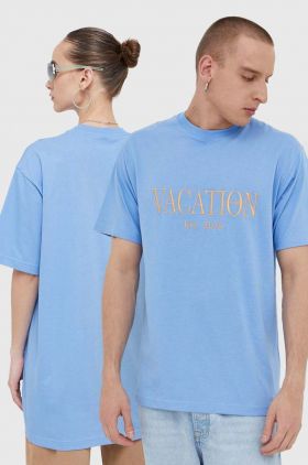 On Vacation tricou din bumbac cu imprimeu