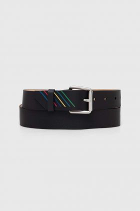 PS Paul Smith curea de piele barbati, culoarea negru